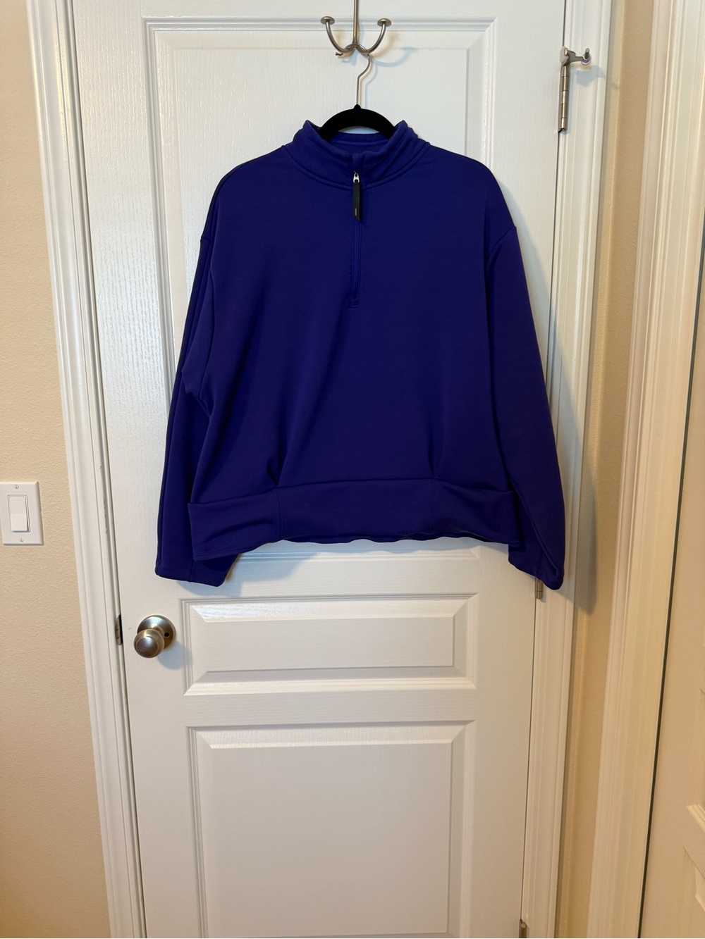 Athleta Royal Blue Half-Zip Pullover